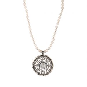 YUBI Multicolour Silver Necklace for Women (YUBI 0002 P)