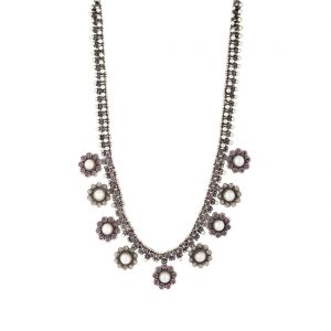 YUBI Multicolour Silver Necklace for Women (YUBI 0003 N)