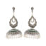 YUBI Multicolour Silver Jhumki for Women (YUBI 0006 E)