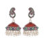 YUBI Multicolour Silver Jhumki for Women (YUBI 0007 E)