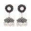 YUBI Multicolour Silver Jhumki for Women (YUBI 0009 E)