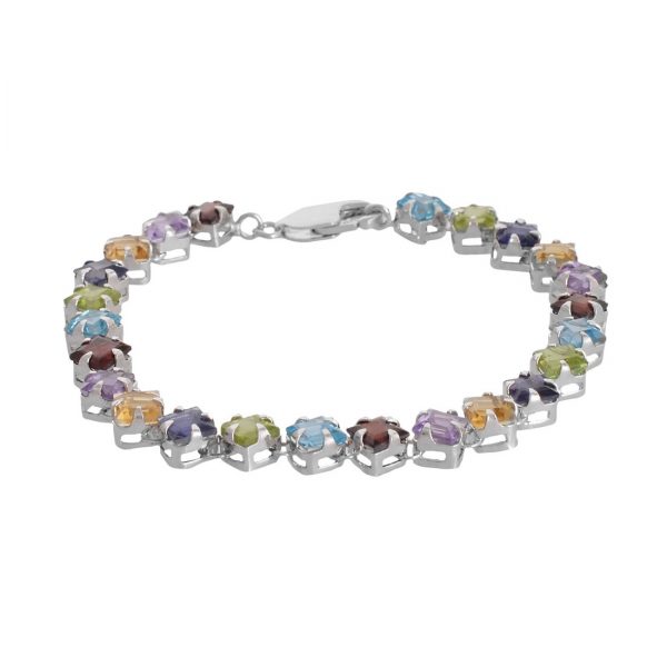 YUBI Multicolour Silver Bracelet for Women (YUBI 0021 B)