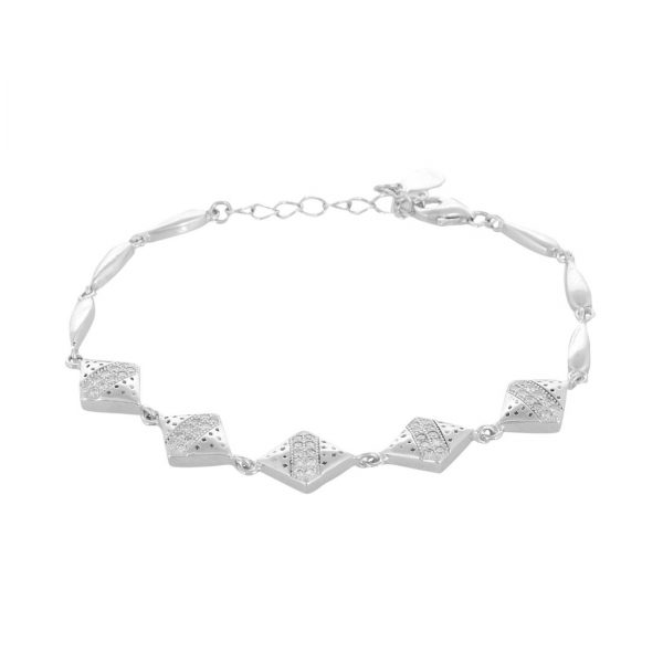 YUBI Silver Bracelet for Women (YUBI 0026 B)