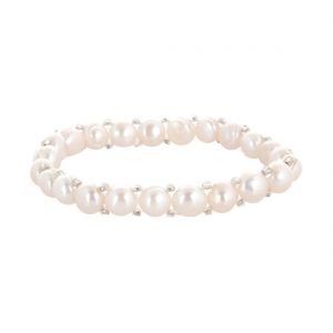 YUBI White Pearl Bracelet for Women (YUBI 0031 B)