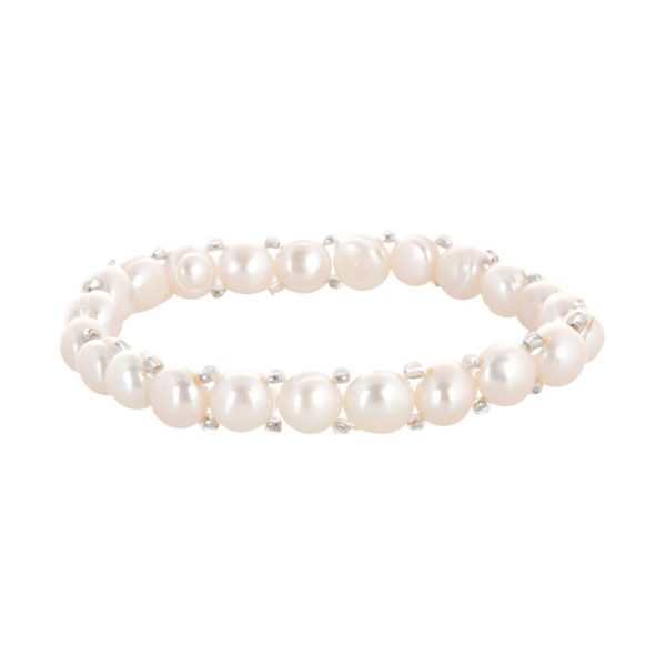 YUBI White Pearl Bracelet for Women (YUBI 0031 B)