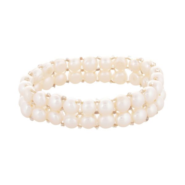 YUBI White Pearl Bracelet for Women (YUBI 0032 B)