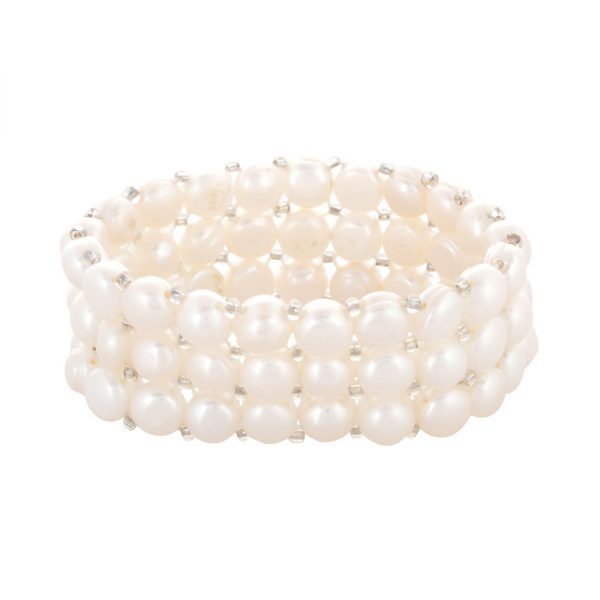 YUBI White Pearl Bracelet for Women (YUBI 0033 B)
