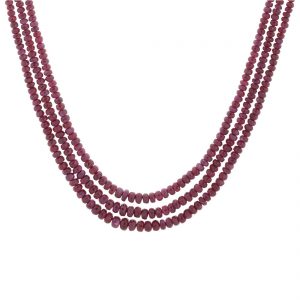 YUBI Maroon Gem Stone Necklace for Women (YUBI 0039 S)