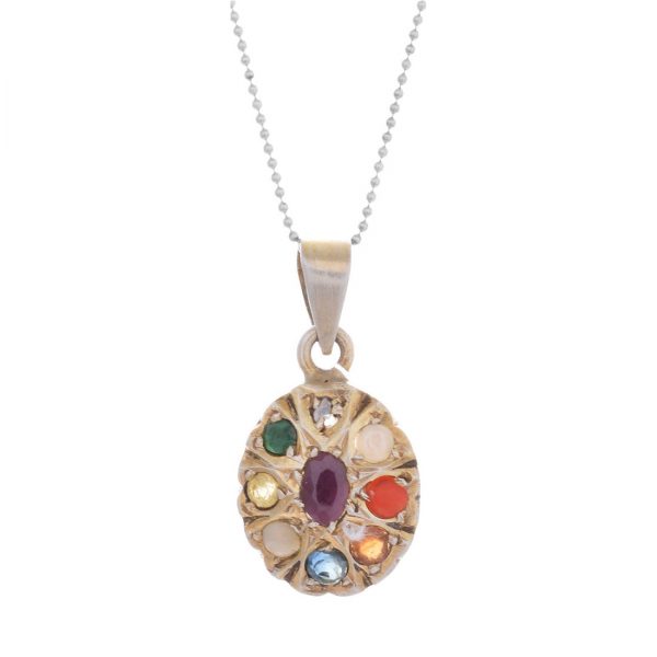 YUBI Multicolour Silver Pendant (YUBI 0067 P) .