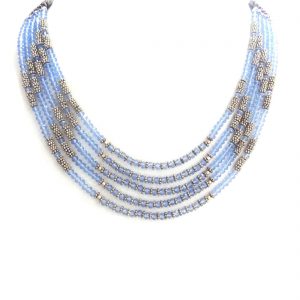 Blue Topaz Stone Mala