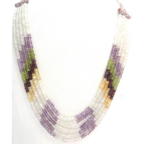 Multi Color Precious Stone Mala