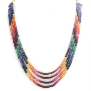 Multi Color Precious Stone Mala